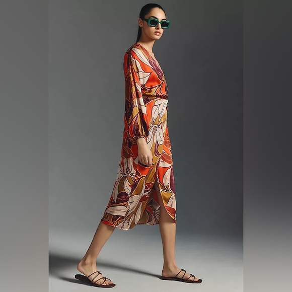 Anthropologie Dresses & Skirts - ANTHROPOLOGIE Floral Printed Midi Dress